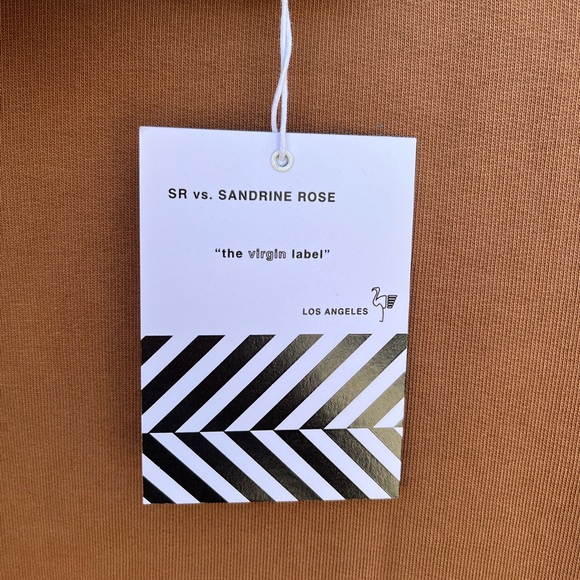 NWT Sandrine Rose x Free people Burnt Color sweatshirt, mid weight, Size Small - Picture 7 of 10